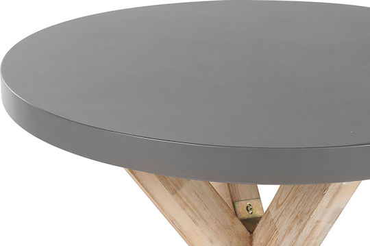 Τραπέζι για Μικρούς Εξωτερικούς Χώρους Grey 90x90x76εκ.