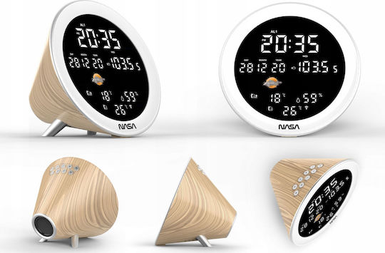 NASA SB6706 Wireless Stație meteorologică Digital De masă Maro
