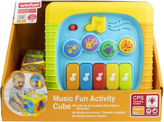 Winfun Cub de Activități cu Muzică, Lumină și Sunete pentru 9++ Luni