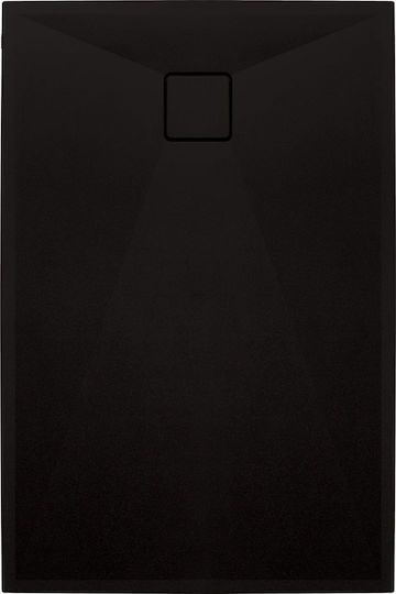 Deante Rectangulară Granită Duș 100x80cm Neagră