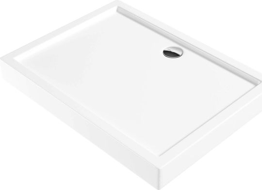 Deante Rechteckig Acryl Dusche x90cm Weiß