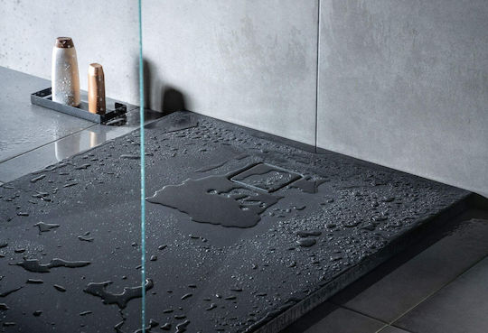 Deante Rectangulară Granită Duș 100x80cm Neagră