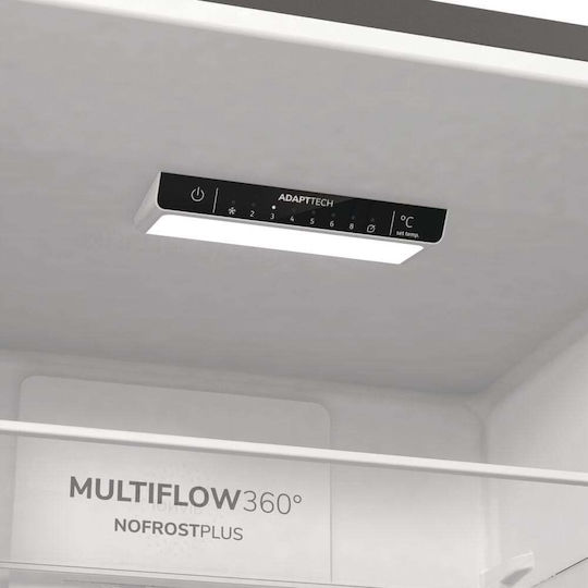 Gorenje Combină frigorifică 331lt Total NoFrost Î200xL60xA59.2cm. Inox NRK6202EXL4