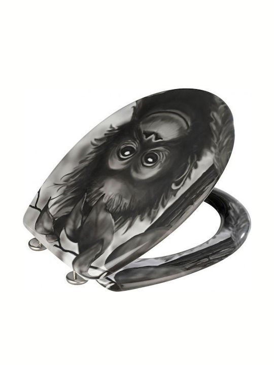Wenko Toilettenbrille Kunststoff Schwarz
