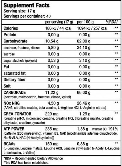 Biotech USA Nitrox Therapy Специална Хранителна Добавка Предтренировъчен 680гр