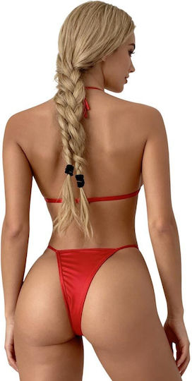 Heart Lingerie Set Annamu Red A-1141