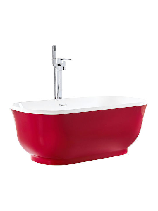 Beliani Freistehende Badewanne Acryl 170x77cm