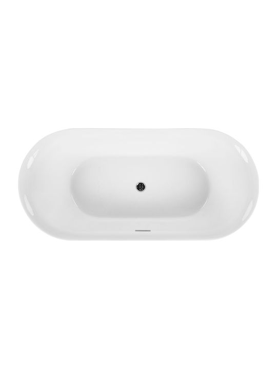 Beliani Μπανιέρα Ελεύθερης Τοποθέτησης Ακρυλική 170x80cm