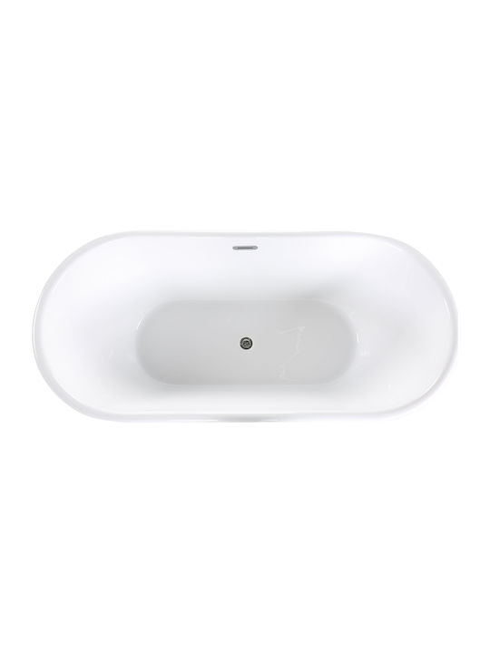 Beliani Cadă de baie cu montaj liber Acrilic 170x80cm