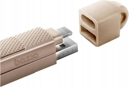 Energea Braided USB-C to Lightning Cable 60W Χρυσό 0.15m