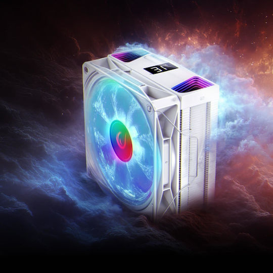 Rampage Octagon C70 CPU Kühlung für Socket 1700 / AM5 mit ARGB Beleuchtung Weiß