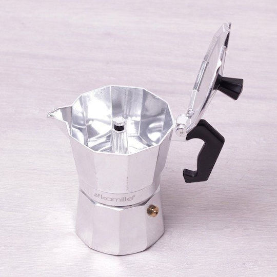 Kamille Cutie de Prânz Cafetieră Pentru Plită Espresso 9 Căni Maro