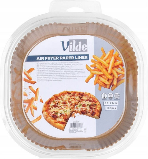 Vilde Αντικολλητικά Χαρτιά για Air Fryer 23x23εκ. 100τμχ