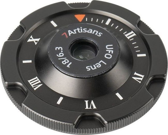 7artisans Crop Camera Lens 18mm f/6.3 Photoelectric UFO Wide Angle / Pancake for Fujifilm X Mount Black