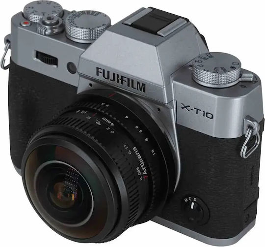 7artisans Obiectiv Foto Crop 4mm f/2.8 Circular Ochi De Pește Pentru Montaj Fujifilm X Negru