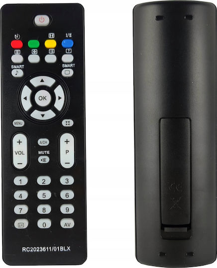 Hq Lxp503 Tv Remote Control Philips Rc2023611/01b Black