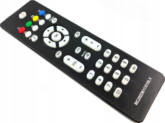 Hq Lxp503 Tv Remote Control Philips Rc2023611/01b Black