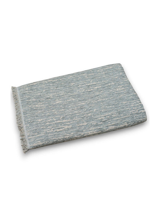 Cotone Ριχτάρι Τετραθέσιου Καναπέ Chenille 180x340εκ. Πετρόλ 586340