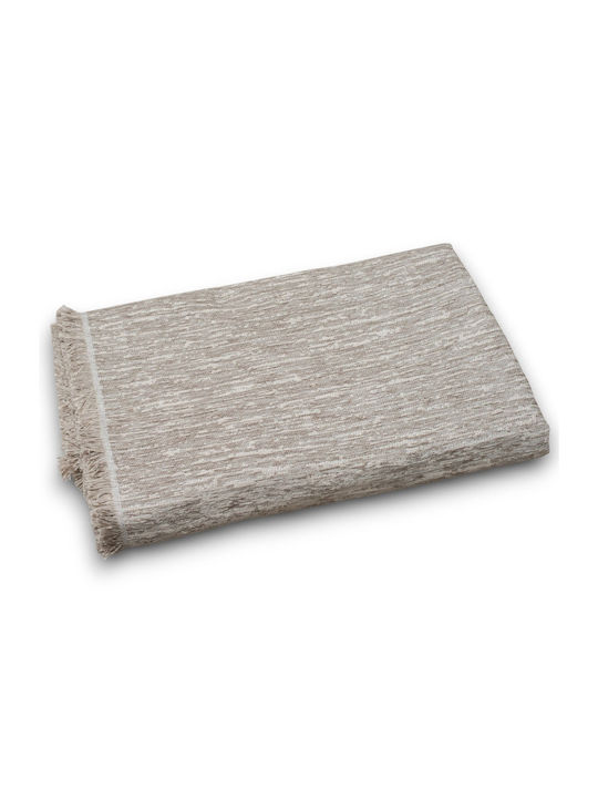 Cotone Ριχτάρι Τριθέσιου Καναπέ Chenille 180x300εκ. Γκρεζ
