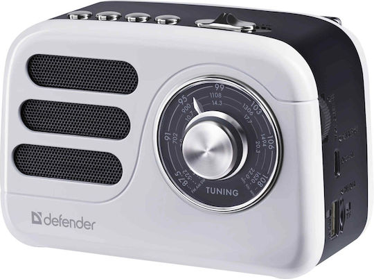 Osio Defender Signal Επιτραπέζιο Ραδιόφωνο Επαναφορτιζόμενο Μαύρο