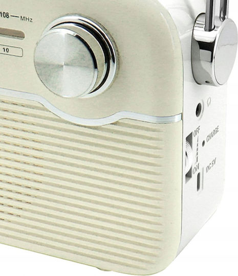 Soundmaster TR480BE Φορητό Ραδιόφωνο Ηλιακό με USB Λευκό
