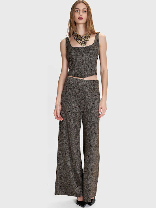 Femei Din material textil Pantaloni cu elastic Metal cu Paiete