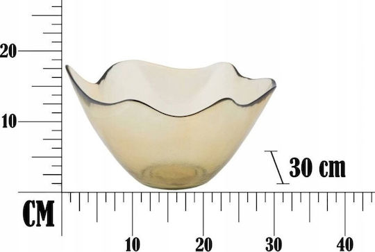 Mauro Ferretti Dekorative Schüssel Glas Transparent 30x30cm 1Stück