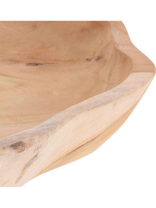 Zaros Decorative Bowl Beige 35x30x4cm