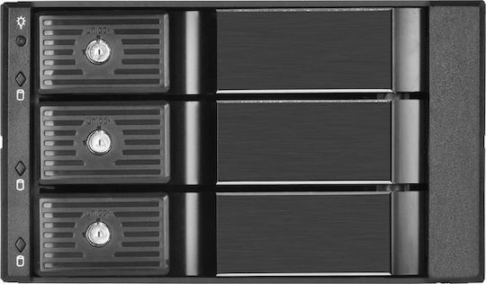 Silverstone 2x 5.25" device bay to three 3.5" SAS-12G / SATA 6Gbit/s trayless hot-swap cage
