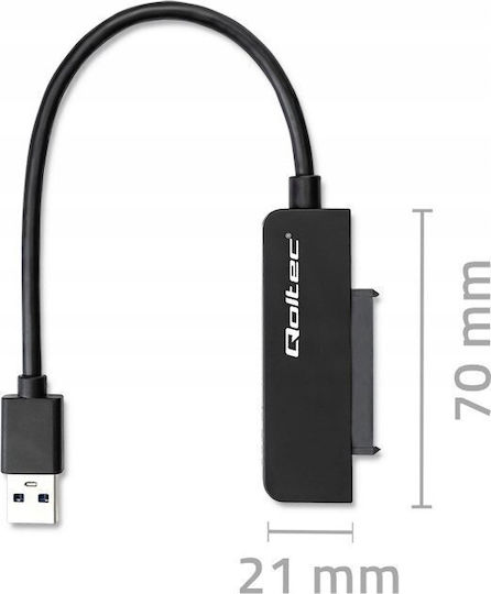 Qoltec Αντάπτορας Μαύρος