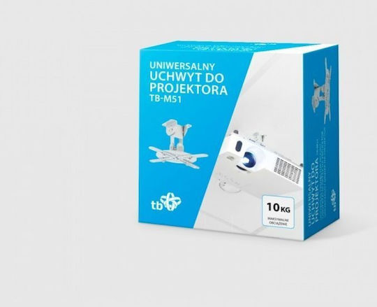 Projector Mount Ceiling TB-M51 with Maximum Load Capacity of 10kg White