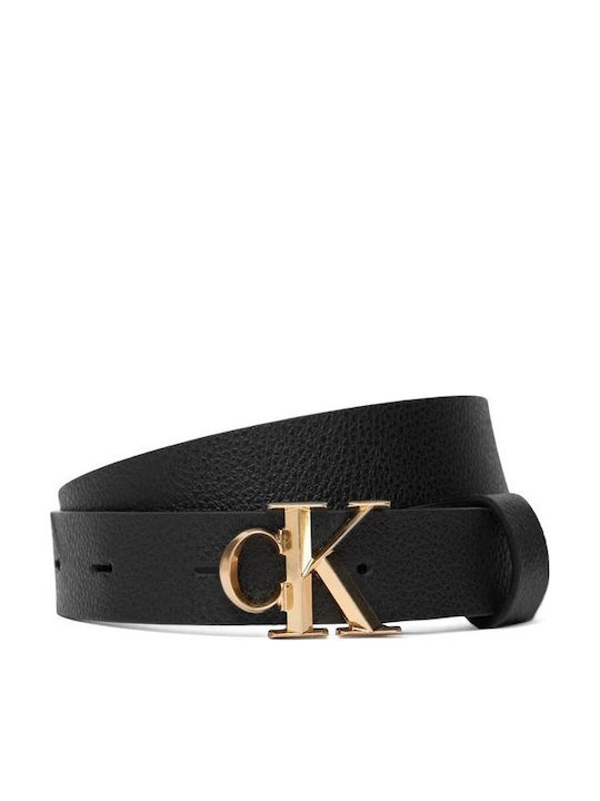 Calvin Klein Leather Women's Belt Black