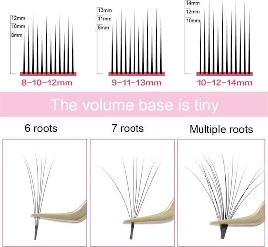 Nagaraku Easy Fanning Bloom Eyelash Extensions 0.03d 7-9-11mm
