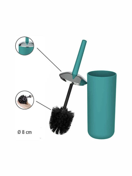 Wenko Brasil 212251121 Metallic Toilet Brush Turquoise