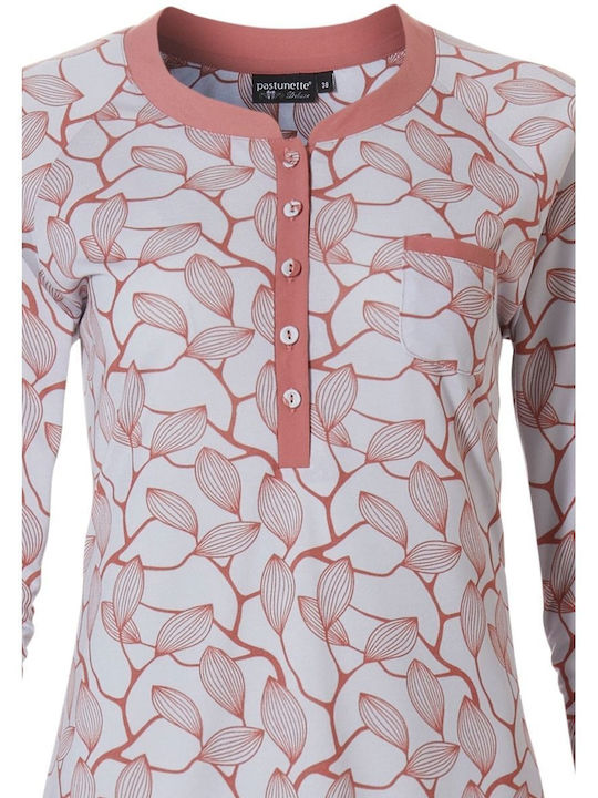 Pastunette Winter Damen Pyjama-Set Coral-lilac