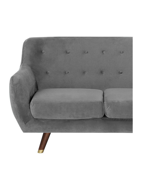Living Room Furniture Set 3-Seater & 2-Seater & Armchair Gray