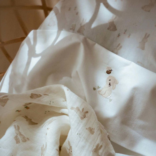Little Dutch Baby Sheet Crib Cotton White 110x140cm