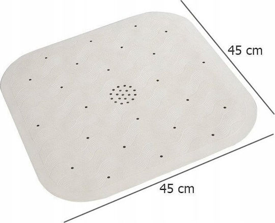 Wenko 84341500 Shower Non-slip with Suction Cups Beige 45x45εκ.