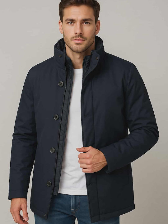Jacket Puffer Windproof Blue