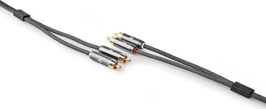 Nedis Profigold Кабел 2x RCA мъжки - 2x RCA мъжки 5м