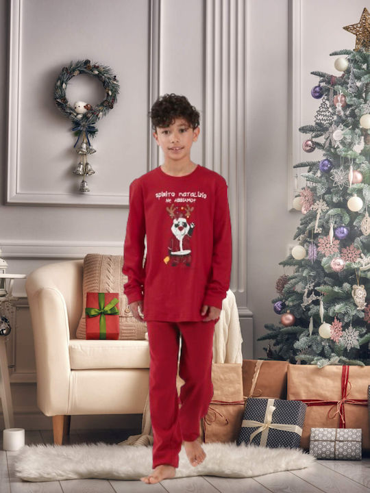 Crazy Farm Kids Nightwear Winter Red Pajama