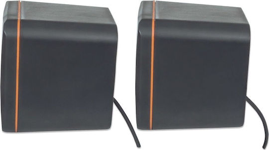 Techly SP-320ETY Computerlautsprecher 2.0 mit Leistung 3W in Schwarz Farbe