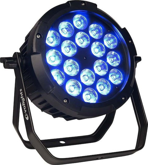 Evo Φωτορυθμικό Spot LED PAR RGBW / Κόκκινο / Πράσινο / Μπλε