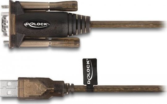DeLock Cablu RS232 cu 9 pini de sex masculin la USB-A 1.5m (62646) 1buc