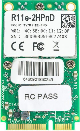 MikroTik M.2 Ασύρματη Κάρτα Δικτύου Wi‑Fi 4 (300Mbps) Μini PCI-e