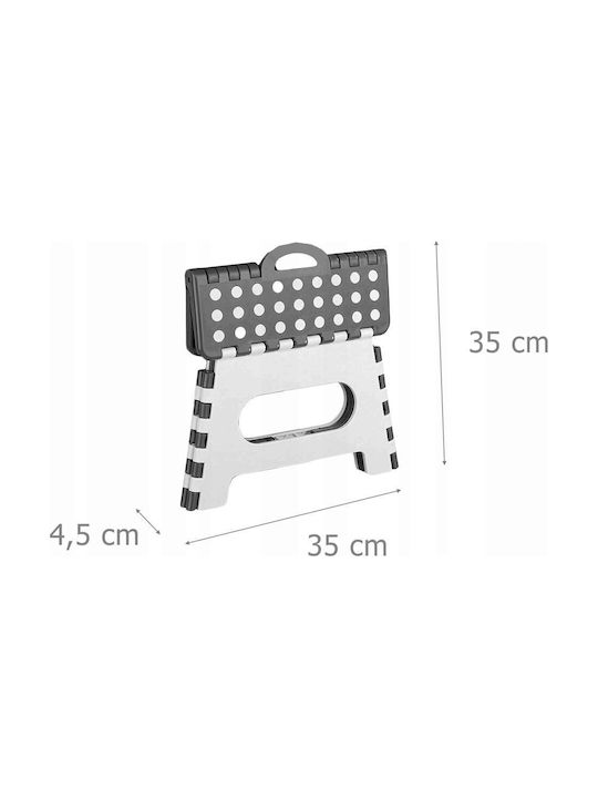 Plastic Outdoor Stool Secura Grey 35x27x22cm