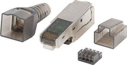 Lanberg 8p8c Lan Cat6 Lanberg Plsa-6000tl Plug RJ-45 Silver (PLSA-6000TL)