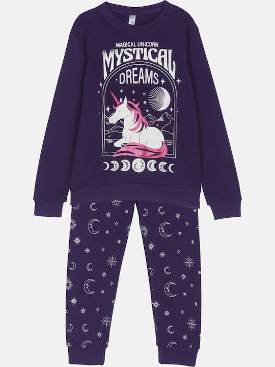 Dreams by Joyce Kids' Pajamas Winter Purple