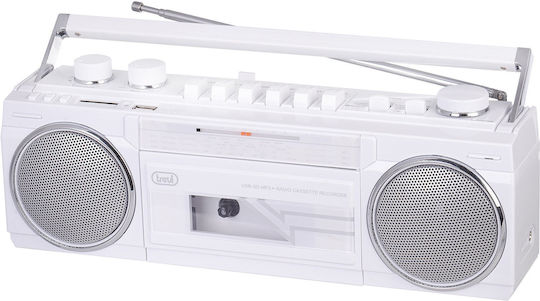 Trevi Tragbares Radio-CD-Spieler mit USB Weiß