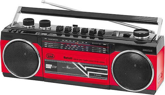 Trevi Tragbares Radio-CD-Spieler mit USB Rote